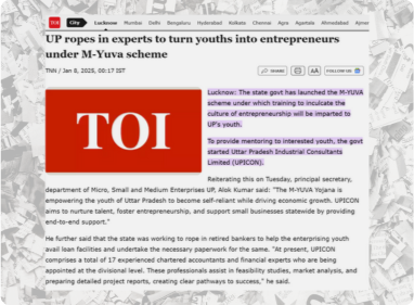 UP ropes in experts to turn youths into entrepreneurs under M-YUVA scheme
