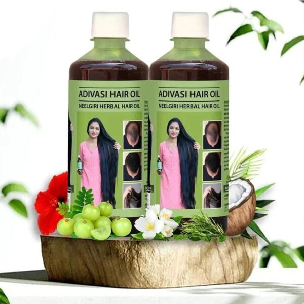 Original Adivasi Neelgiri Herbal Hair Oil – 125ml | Adivasi Ayurvedic Hair Straightening & Hair Glow Oil