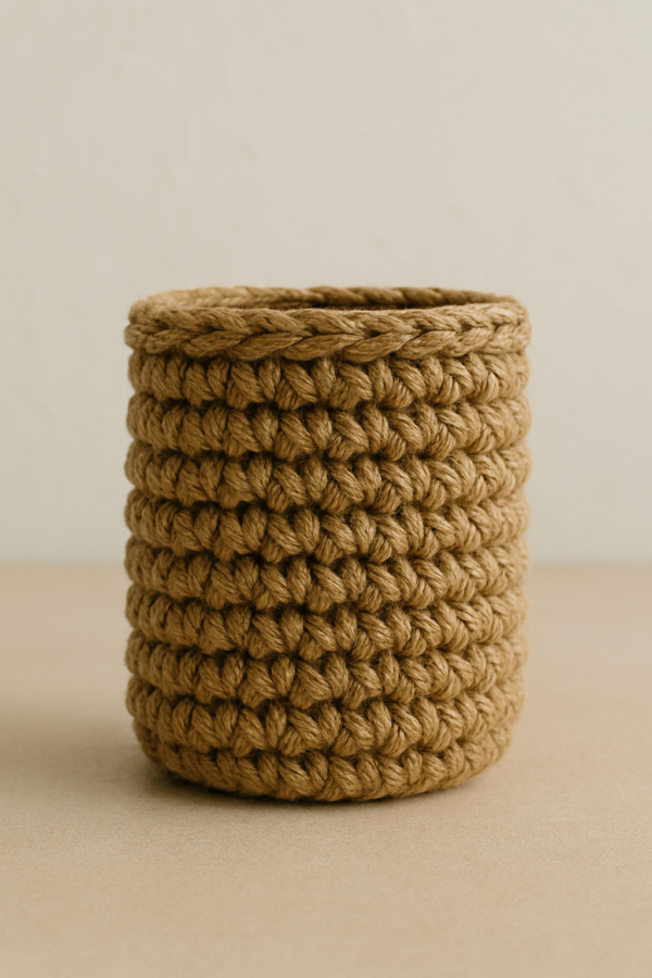 Handcrafted Sabai Grass Pen Holder – Rustic Desk Organizer for Pens, Pencils, and Stationery